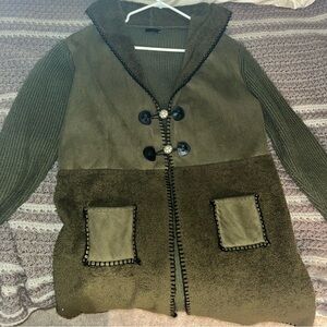 Sherpa coat green